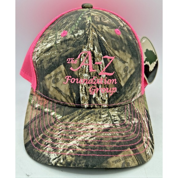 Mossy Oak Other - New Mossy Oak Pink & Camo The A-Z Foundation Group Trucker Hat Cap Adjustable